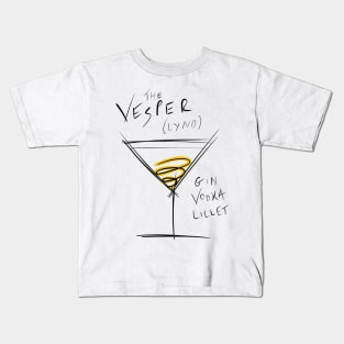 The Vesper Martini James Bond Kids T-Shirt